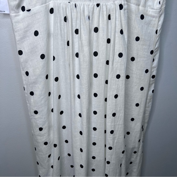 Old Navy Linen Ruffle Polka Dot Maxi Dress Size Large NWT - Picture 5 of 10
